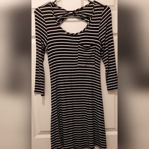 Size M Stretch Knit Cit Out Back Dress